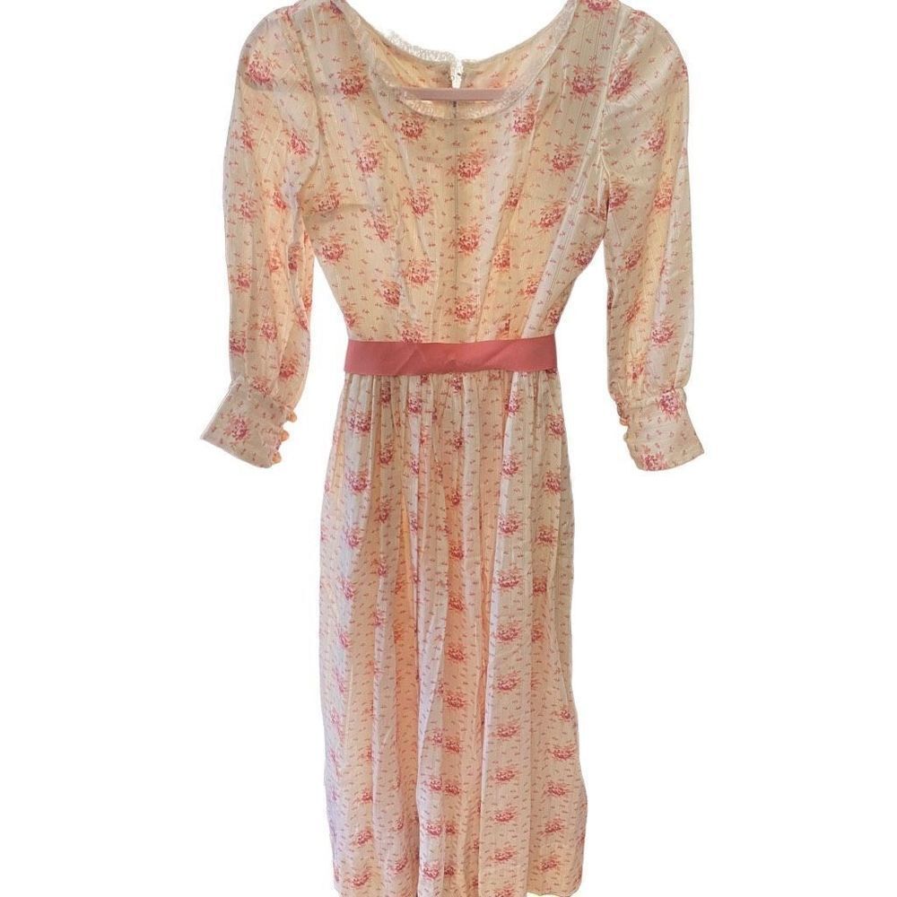 Vintage 60’s-70’s Prairie Style Maxi Dress - Picture 6 of 14